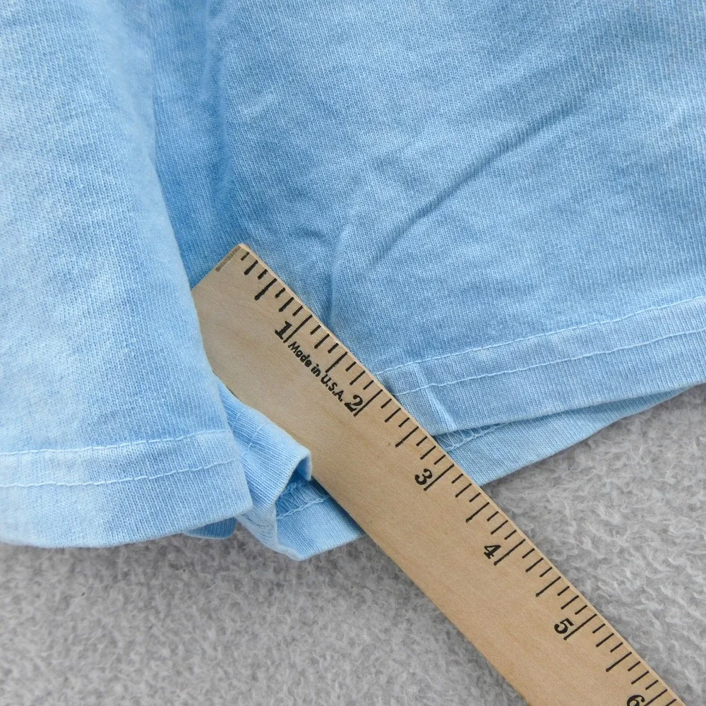 Spirit‎ Jersey Shorts Womens Medium Blue Drawstring Pockets Cotton Loungewear